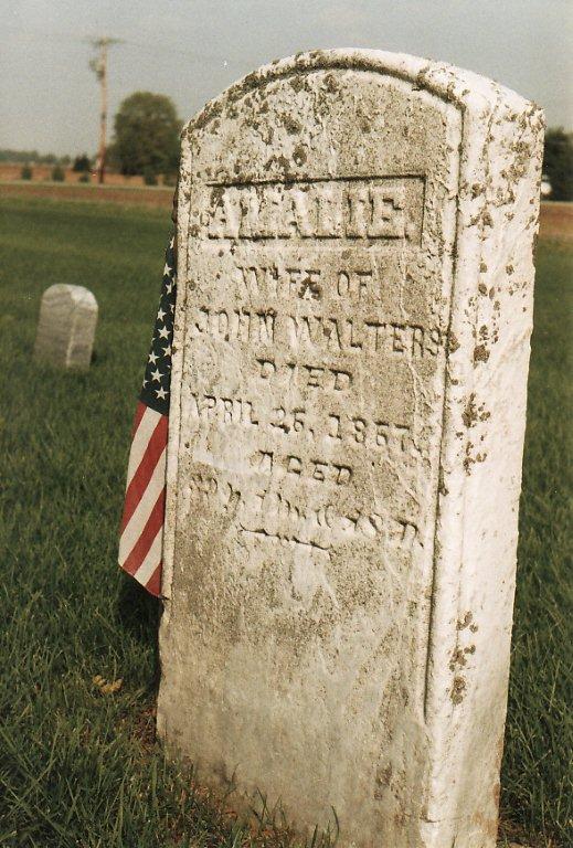Amalie Walter Monument - Zion Lutheran cemetery Amalie Walter Monument